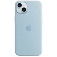 Apple Silikonový kryt s MagSafe pro iPhone 15 Plus světle modrá