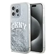 DKNY Liquid Glitter Arch Logo Zadní Kryt pro Apple iPhone 15 Pro Max čirá
