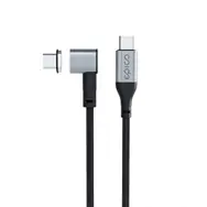 Epico Magnetický pletený nabíjecí kabel USB-C na USB-C 2m šedá