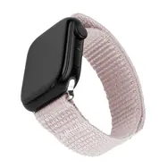 FIXED Nylonový řemínek Nylon Sporty Strap pro Apple Watch 42/44/45mm růžově zlatý