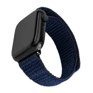 FIXED Nylonový řemínek Nylon Sporty Strap pro Apple Watch 42/44/45mm tmavě modrý