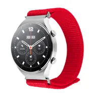 FIXED Nylonový řemínek Nylon Sporty Strap s Quick Release 20mm pro smartwatch červený