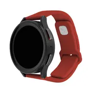 FIXED Set silikonových řemínků Silicone Sporty Strap s Quick Release 20mm pro smartwatch červený