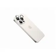FIXED Ochranná skla čoček fotoaparátů Camera Glass pro Apple iPhone 16 Pro/16 Pro Max bílý titan