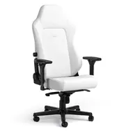 noblechairs HERO White Edition / Herní židle / syntetická kůže / nastavitelná / pojízdná kolečka / nosnost 150 kg 