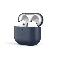 Epico Leather case Ochranné kožené pouzdro pro Apple Airpods 4/4 (ANC) modrá