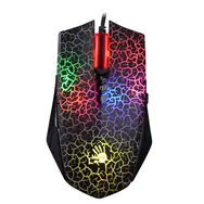 Rozbaleno - A4tech BLOODY A70A černá / Herní optická myš / 6200 DPI / 8tl. + kolečko / neon LED podsvícení / USB / 1.8 m / rozbaleno