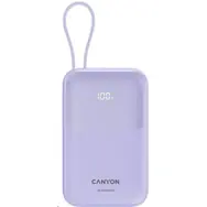 CANYON CNS-CPB101PU fialová / Powerbanka / 10000mAh / PD 22.5W / LCD / 1x USB-A / 1x USB-C