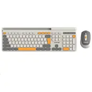 CANYON CNS-HSETW5BG-CS béžová / bezdrátový SET CS klávesnice + optická myš / 2.4 Ghz / 105 kláves / CZ/SK