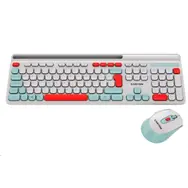 CANYON CNS-HSETW5WT-CS bílá / bezdrátový SET CS klávesnice + optická myš / 2.4 Ghz / 105 kláves / CZ/SK