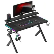 Huzaro Hero 5.0 RGB černá / Herní stůl / 120 x 60 x 69.5 cm