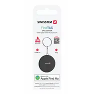 Rozbaleno - SWISSTEN FindTag Chytrý lokátor s funkcí Apple Find My černá / BLE / rozbaleno