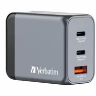 Rozbaleno - Verbatim GNC-65 Cestovní adaptér / GaN / 2x USB-C PD 65w / USB-A QC 3.0 / rozbaleno