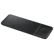Rozbaleno - SAMSUNG Wireless Charger Trio černá / Indukční nabíjecí stanice pro nabíjení až tří kompatibilních zařízení / rozbaleno