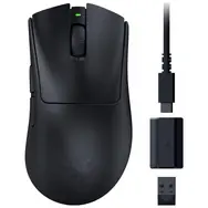 Rozbaleno - Razer DeathAdder V3 HyperSpeed černá / herní bezdrátová myš / 26000 DPI / 8 tlačítek / USB-C / 2.4GHz / rozbaleno