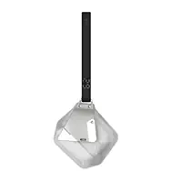 Aulumu A29 Geometric Lock & Lanyard pouzdro na AirPods 4, Translucent White