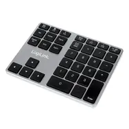 Rozbaleno - LogiLink ID0187 stříbrná / Numerická klávesnice / membránová / Bluetooth / rozbaleno