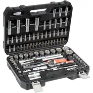 YATO Sada nástrčných klíčů 1|2" a 1|4" s ráčnou / Bity / Gola / Inbus / 94 ks