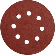 YATO Brusný papír s otvory / Průměr 125 mm / Zrnitost 180 / Suchý zip / 5 ks