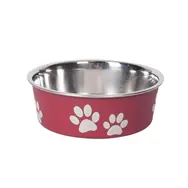 Karlie Miska nerezová s plastovým opláštěním červená 12cm 300ml