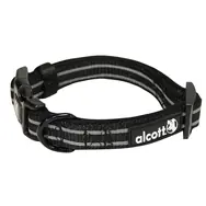 Alcott Adventure černá - velikost M / reflexní obojek pro psy