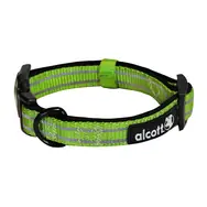 Alcott Adventure zelená - velikost M / reflexní obojek pro psy