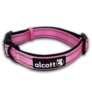 Alcott Adventure růžová - velikost S / reflexní obojek pro psy