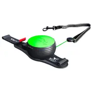 Lishinu3 NEON vodítko zelená - velikost XS (2-4kg) / Hands-free samonavíjecí vodítko s lanem