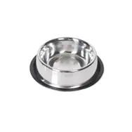 Karlie Nerezová miska s gumovým okrajem 13cm 450ml / doprodej