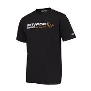 Savage Gear Tričko Signature Logo T-Shirt Black Ink XXL