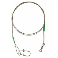 Cormoran Lanko 7x7 Wire Leader Swivel and Corlock Snap Hook 9kg 30cm 2ks