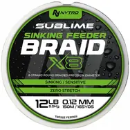 Nytro Šňůra Sublime X8 Sinking Feeder Braid 150m 0,10mm 5kg