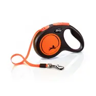 Flexi New Neon M 5m/25kg oranžová / Vodítko