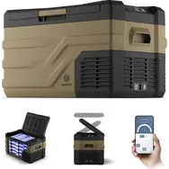 Rozbaleno - Peme Quest 30 Storm Sand / Autochladnička / 26.8 litrů / aplikace CAR FRIDGE FREEZER / rozbaleno