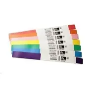 Zebra Wristband Orange 1x10in (25.4x254mm) / PP / DT / Z-Band Splash / Adhesive closure / 350/roll / 6/box