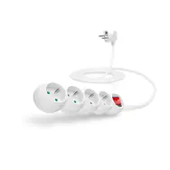 CONNECT IT prodlužovací kabel 230V 4 zásuvky 3 m s vypínačem bílá