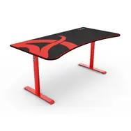 AROZZI ARENA Gaming Desk herní stůl černočervený / D:160cm / Š: 71-82cm / V: 71-81cm