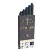 PARKER Quink modročerná 5ks / inkoustové bombičky
