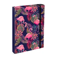 BAAGL Desky na školní sešity A4 Jumbo Plameňáci / 23x32x5 cm