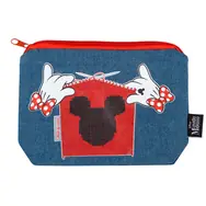 Presco Group Džínový penál etue Minnie / 20x14 cm