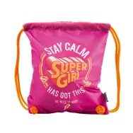 Presco Group Sáček na obuv Supergirl – STAY CALM / 34x42 cm