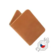 FIXED Wallet XL Kožená peněženka z pravé hovězí kůže hnědá
