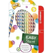 STABILO® EASYcolors - 12 ks sada s ořezávátkem - 12 různých barev