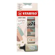 STABILO® BOSS MINI Naturevibes - 5 ks sada - 5 různých barev