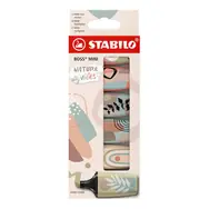 STABILO® BOSS MINI Naturevibes - 6 ks sada - 6 různých barev