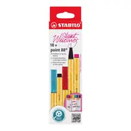 STABILO® point 88 - 18 ks Zick-Zack deskset - 18 různých barev