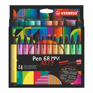 STABILO® Pen 68 MAX - ARTY - 24 ks sada - 24 různých barev
