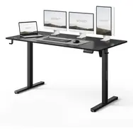 SENSE7 NOJO LIGHT Pracovní stůl černá / elektricky nastavitelná výška / 140 x 70cm / nosnost 70kg