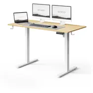 SENSE7 NOJO LIGHT Pracovní stůl bílá-borovice / elektricky nastavitelná výška / 120 x 60cm / nosnost 70kg