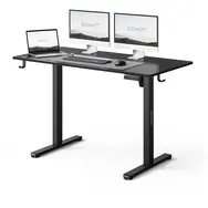 SENSE7 NOJO LIGHT Pracovní stůl černá / elektricky nastavitelná výška / 120 x 60cm / nosnost 70kg